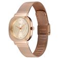 Fastrack Vyb Mirage Quartz Analog Rose Gold Dial Metal Strap Watch For Girls - image number 4