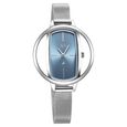 Fastrack Vyb Charmer Quartz Analog Blue Dial Stainless Steel Strap Watch for Girls - image number 2