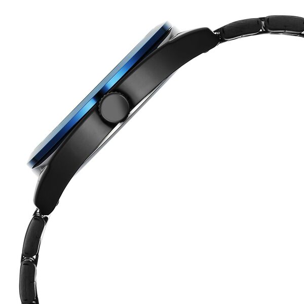 Fastrack Vyb Arcane Quartz Analog Blue Dial Black Color Metal Strap Watch For Guys - image number 4