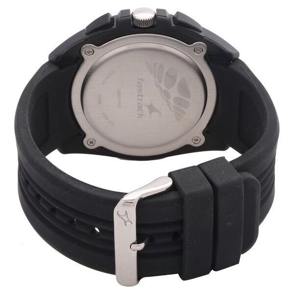 Fastrack Quartz Chronograph Silver Dial Plastic Strap Watch for Guys - image number 2