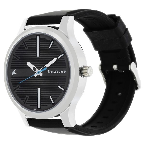 Fastrack Quartz Analog Grey Dial Silicone Strap Watch for Guys - image number 2