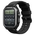 Fastrack Active Pro with 4.69 cm AMOLED Display and AOD, Functional Crown, BT Calling Rugged Smartwatch with Black Strap - image number 1