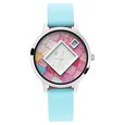 Fastrack Fit Outs Quartz Analog with Date Multicoloured Dial Leather Strap Watch for Girls - image number 1
