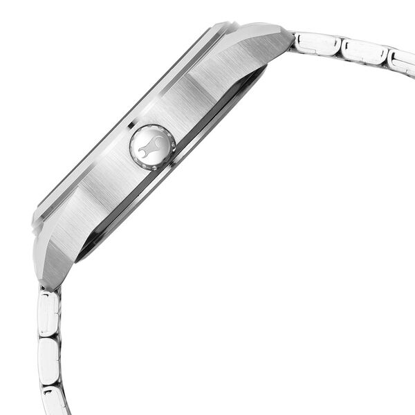 Fastrack Fleek Quartz Analog with Day and Date Black Dial Stainless Steel Strap Watch For Guys - image number 3