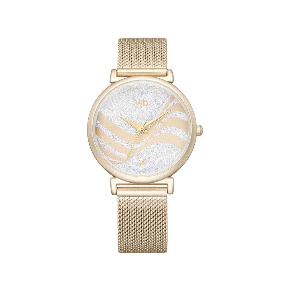 Fastrack watch clearance golden colour
