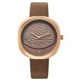 Fastrack Gelato brown multifunction metal strap watch with Chocolate dial for Girls