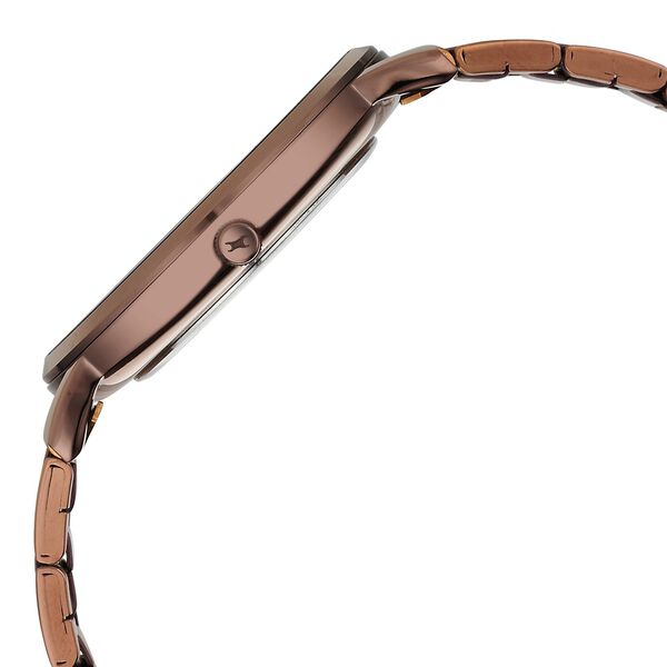 Fastrack Stunners X Quartz Analog Brown Dial Stainless Steel Strap Watch For Guys - image number 3