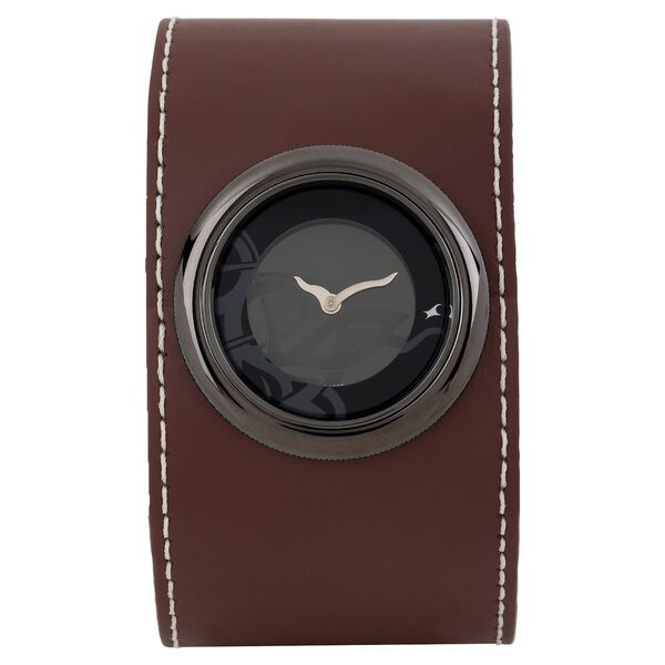 Fastrack Quartz Analog Black Dial Leather Strap Watch for Girls - image number 0