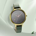 Fastrack Style Up Black Dial Leather Strap Watch for Girls