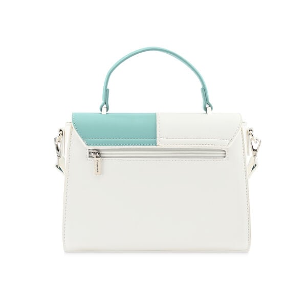 Fastrack Structured Satchel in White and  blue - image number 4
