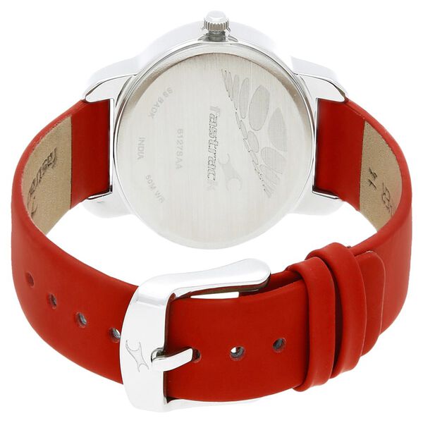 Fastrack Quartz Analog Black Dial Leather Strap Watch for Girls - image number 3