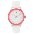 Fastrack Quartz Analog White Dial Leather Strap Watch for Girls - image number 0
