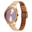 Fastrack Stunners Quartz Analog Pink Dial Rose Gold Metal Strap Watch For Girls - image number 2