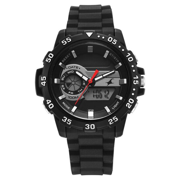 Fastrack Street line Quartz Analog Digital Black Dial Silicone Strap Watch for Girls - image number 0