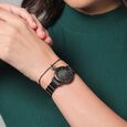 Fastrack Pulse Quartz Analog Black Dial Black Stainless Steel Strap Watch For Girls - image number 5