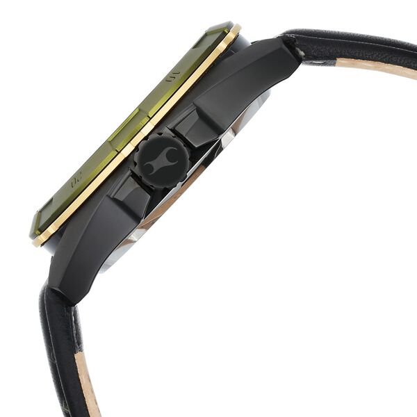 Fastrack Automatics Black Dial Leather Strap Watch for Guys - image number 4