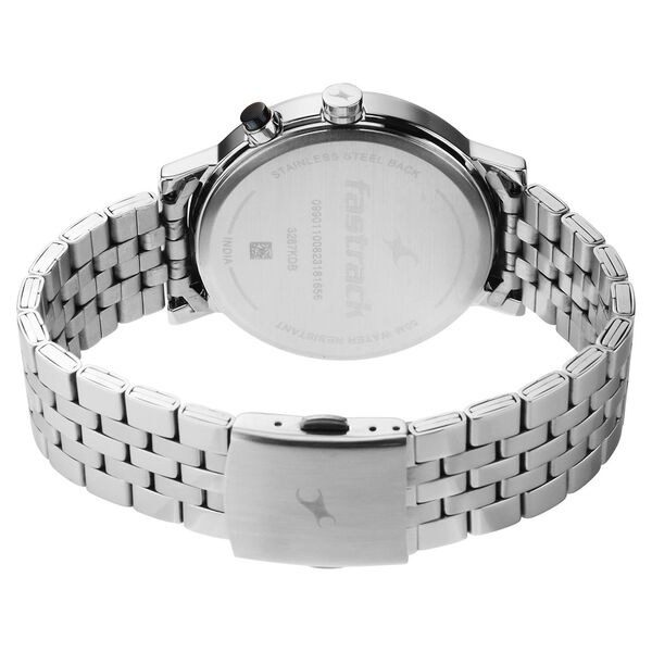 Fastrack Tick Tock Quartz Analog Blue dial Metal Strap Watch for Guys - image number 4