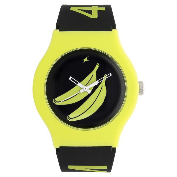 Fastrack Quartz Analog Black Dial Silicone Strap Watch for Unisex - image number 0
