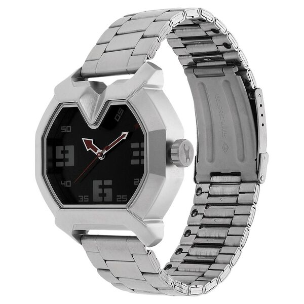 Fastrack Quartz Analog Black Dial Stainless Steel Strap Watch for Guys - image number 1