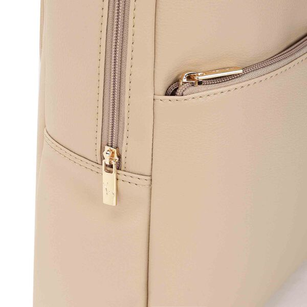 Fastrack beige textured backpack - image number 5