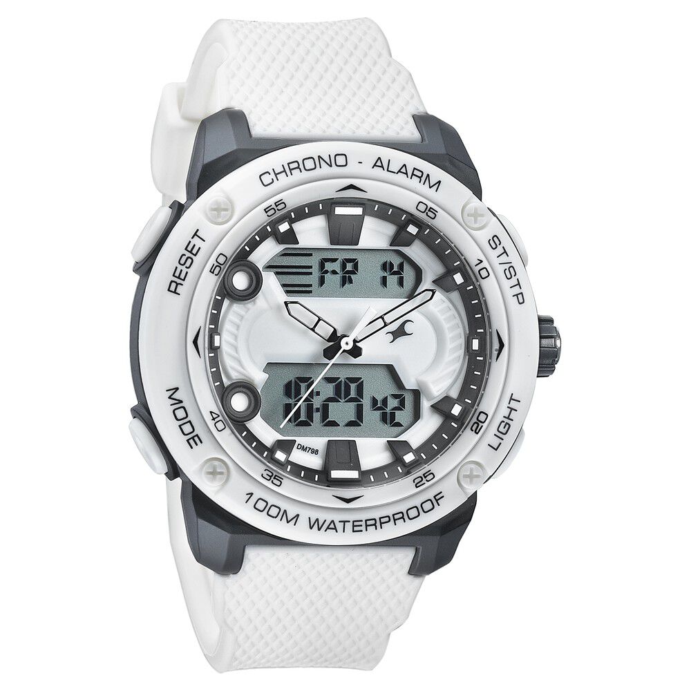 White fastrack watch deals