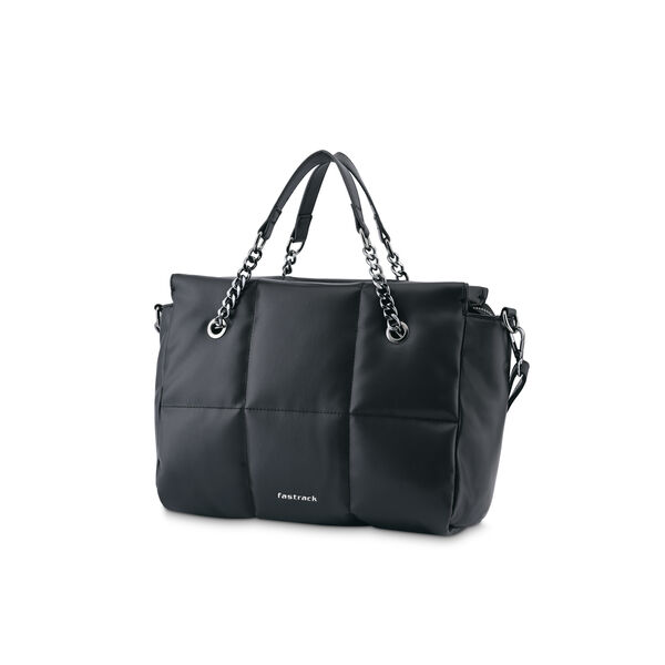 Fastrack Puff It Up Satchel in Black - image number 3