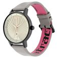 Fastrack Ruffles Quartz Analog with Date Grey Dial Leather Strap Watch for Girls - image number 3