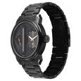 Fastrack Pulse IV Dual Time Analog Watch with Black Dial & Black Stainless Steel Strap For Guys - image number 2