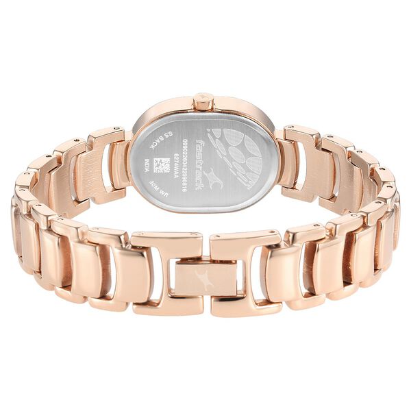 Fastrack Uptown Retreat Quartz Analog Pink Dial Metal Strap Watch for Girls - image number 5