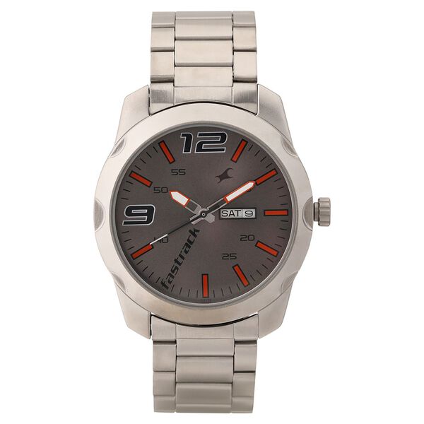 Fastrack Black Dial Quartz Analog with Day and Date Watch for Guys - image number 1