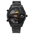 Fastrack Overdrive Chronograph Micromotor Black Dial Black Stainless Steel Strap Watch For Guys - image number 0