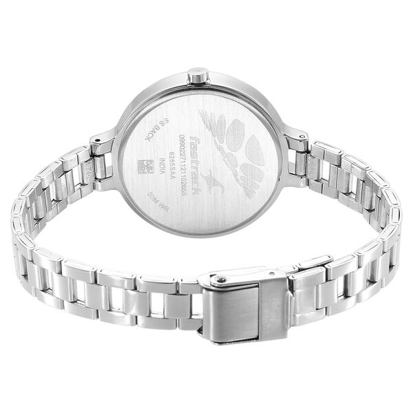 Fastrack Stunners Quartz Analog Silver Dial Metal Strap Watch for Girls - image number 5