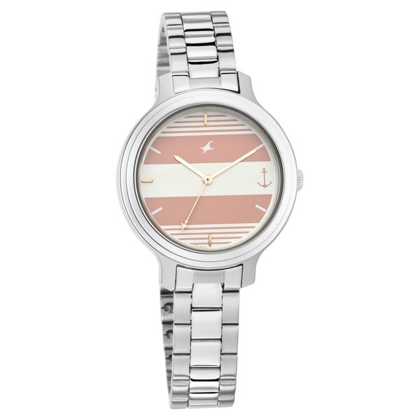 Fastrack Tripster Quartz Analog Bicolour Dial Stainless Steel Strap Watch for Girls - image number 1