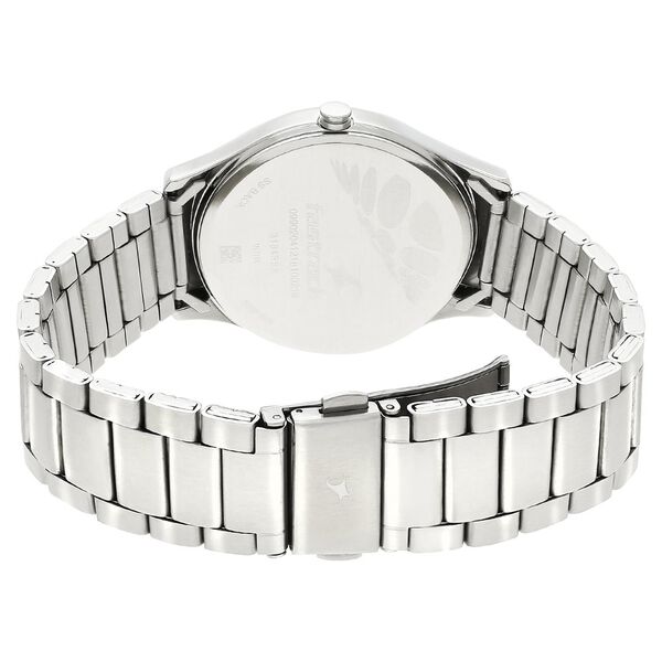 Fastrack Denim Quartz Analog Blue Dial Stainless Steel Strap Watch for Guys - image number 4