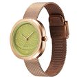 Fastrack Gelato rosegold analog mesh strap watch with Matcha green dial for Girls - image number 2