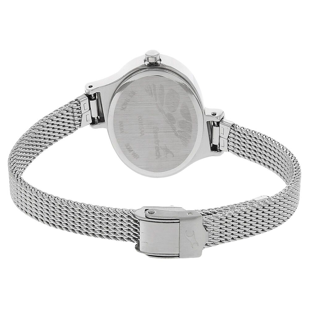 Buy Online Fastrack Quartz Analog Black Dial Stainless Steel Strap Watch for Girls ns6015sm02 Fastrack
