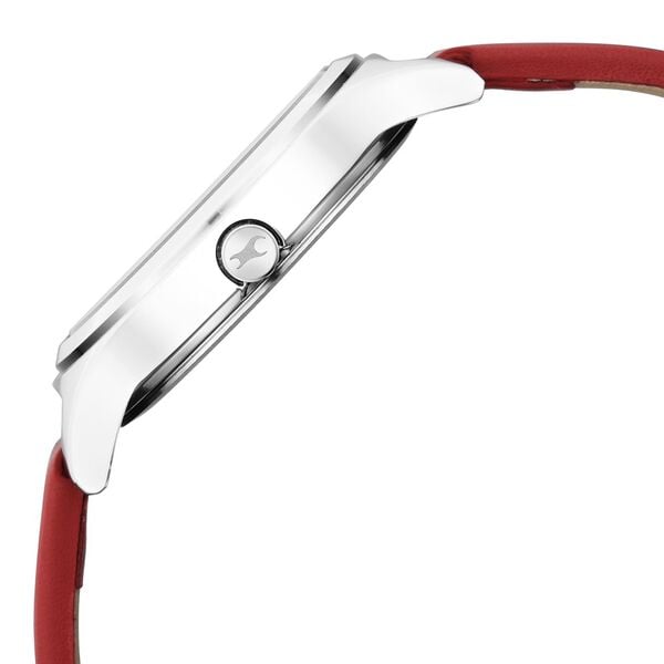 Fastrack Stunners Quartz Analog Multicoloured Dial Leather Strap Watch for Girls - image number 3
