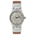 Fastrack Quartz Analog Purple Dial Leather Strap Watch for Girls