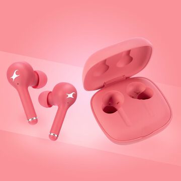 Reflex Tunes Truly Wireless Pink Ear Buds with 40 Hrs battery life