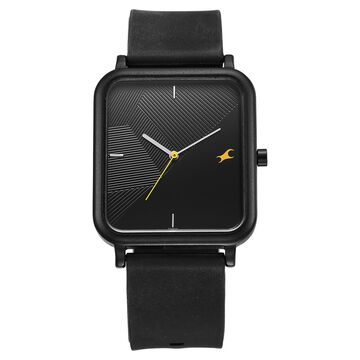 Fastrack Hype Neo Chic Quartz Analog Black Dial Silicone Strap Watch For Unisex