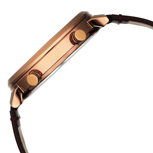 Fastrack Gambit Micromotor Green Dial Brown Leather Strap Analog Watch for Guys - image number 4