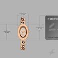 Vyb Mirage By Fastrack Quartz Analog Rose Gold Dial Rose Gold Metal Strap Watch For Girls - image number 3