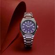 Fastrack Vyb Limitless Quartz Analog Blue Dial Grey Color Metal Strap Watch For Guys - image number 0