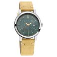 Fastrack Tripster Quartz Analog Green Dial Leather Strap Watch for Guys - image number 0
