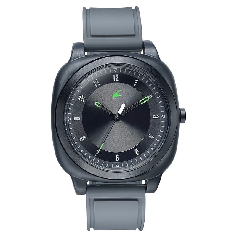 Fastrack Hype Retro Aracde Quartz Analog Unisex Watch With Black Dial Grey  Silicone Strap Watch For Unisex