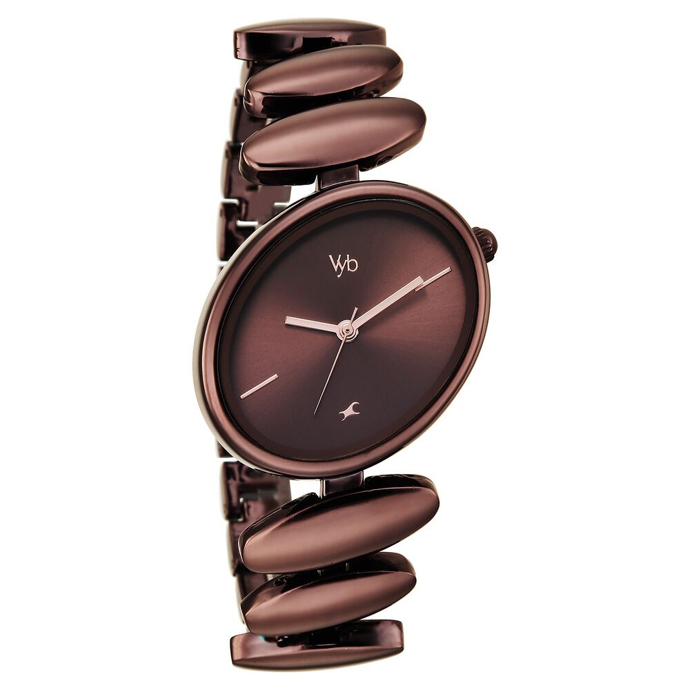 Buy Online Vyb Successor By Fastrack Quartz Analog Brown Dial