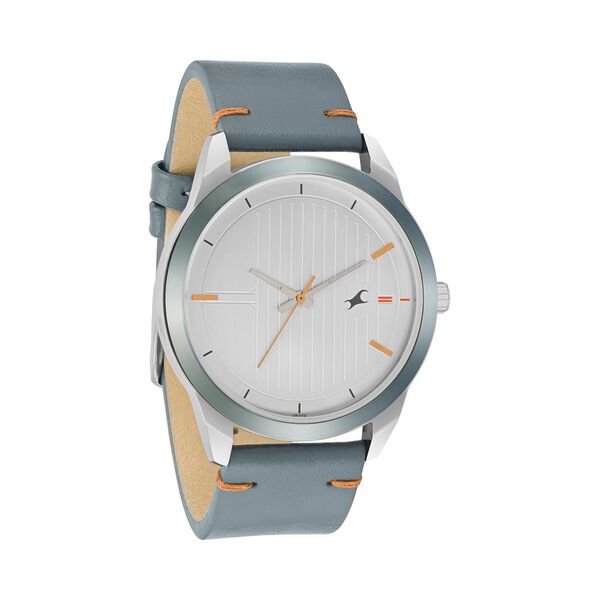 Fastrack Stunners Quartz Analog White dial Leather Strap Watch for Guys - image number 1