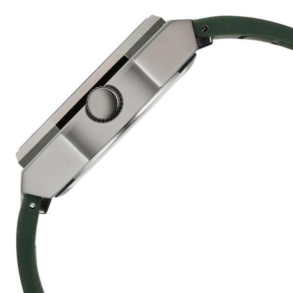 Vyb Rebel By Fastrack Quartz Analog Green Dial Silicone Strap Watch For Guys - image number 4