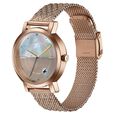 Fastrack Style Up Quartz Analog Mother Of Pearl Dial Rose Gold Stainless Steel Strap Watch For Girls - image number 2