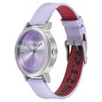 Fastrack Sunburn Quartz Analog Purple Dial Leather Strap Watch for Girls - image number 2